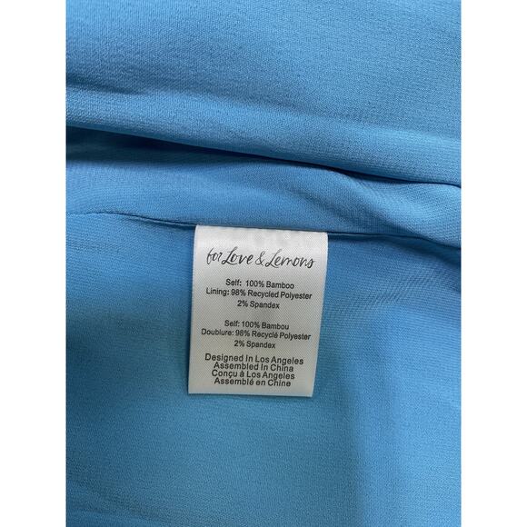 For Love & Lemons 'Yasmin' Blue Bamboo Maxi Dress Size M - NWT - Picture 5 of 5